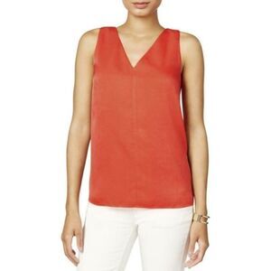 Bar iii Top Orange Sleeveless Tank